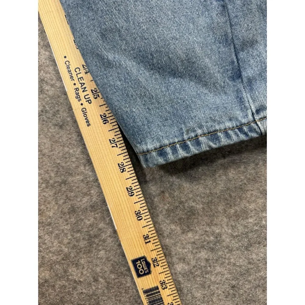 Levi 505 Jeans Men 38X30 Blue Denim 5-Pocket Easy‎ Care Casual Work Wear